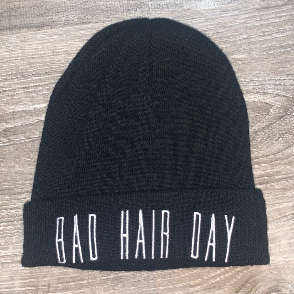 black beanie